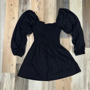 Free People Black Mini Dress